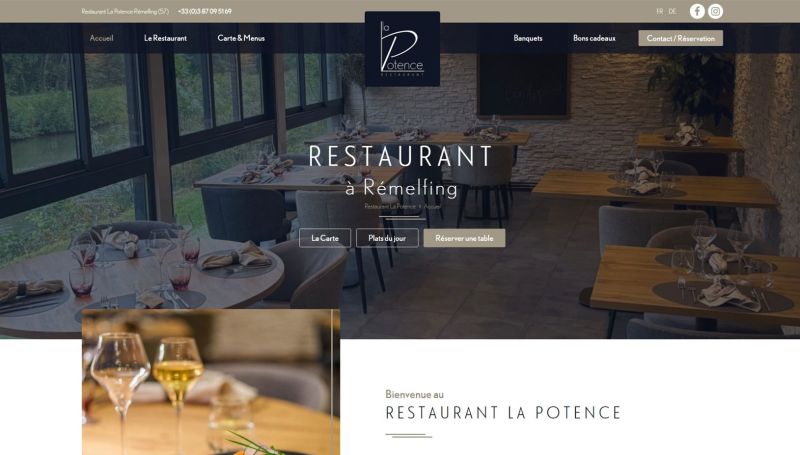 Réalisation Restaurant La Potence Image de la réalisation Restaurant La Potence